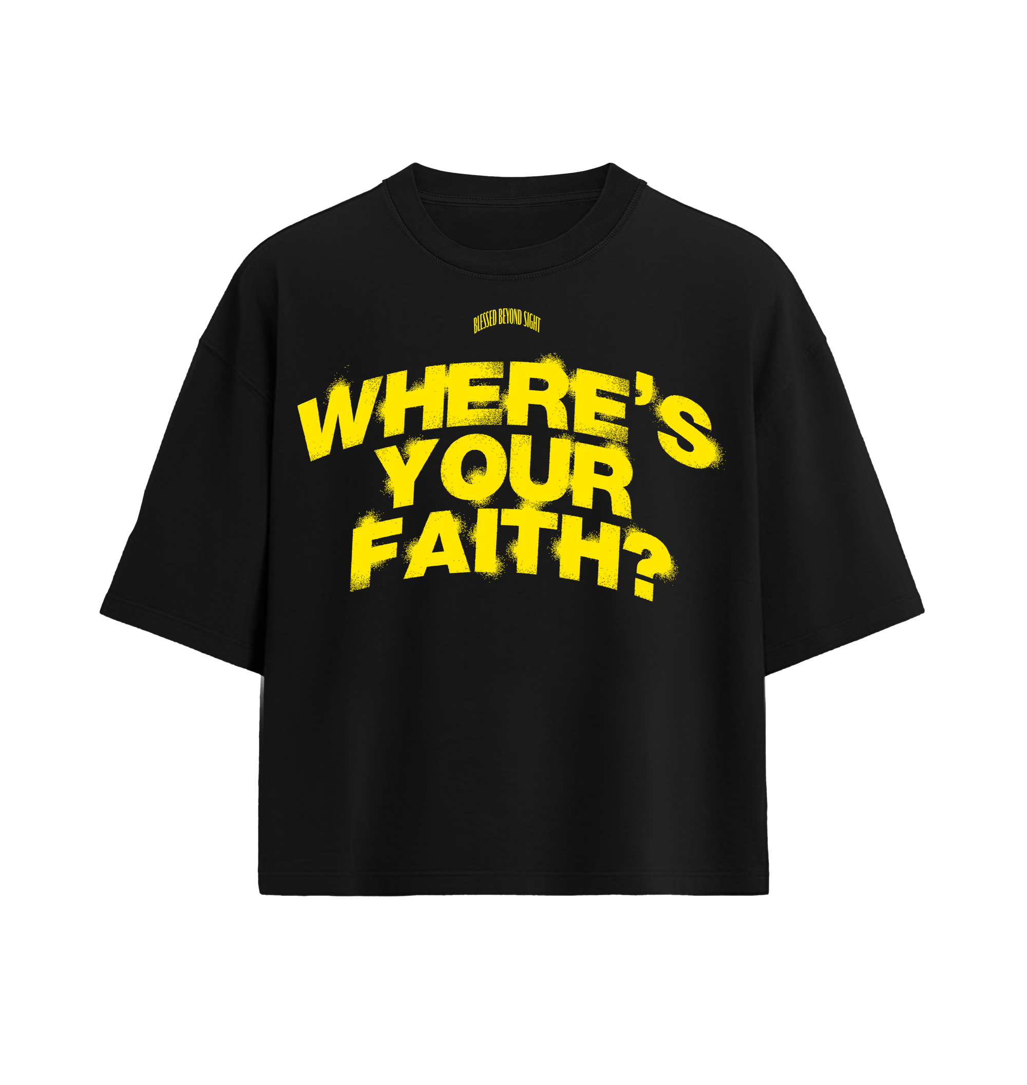 Where’s Your Faith ® - Black/Yellow “Oversized”